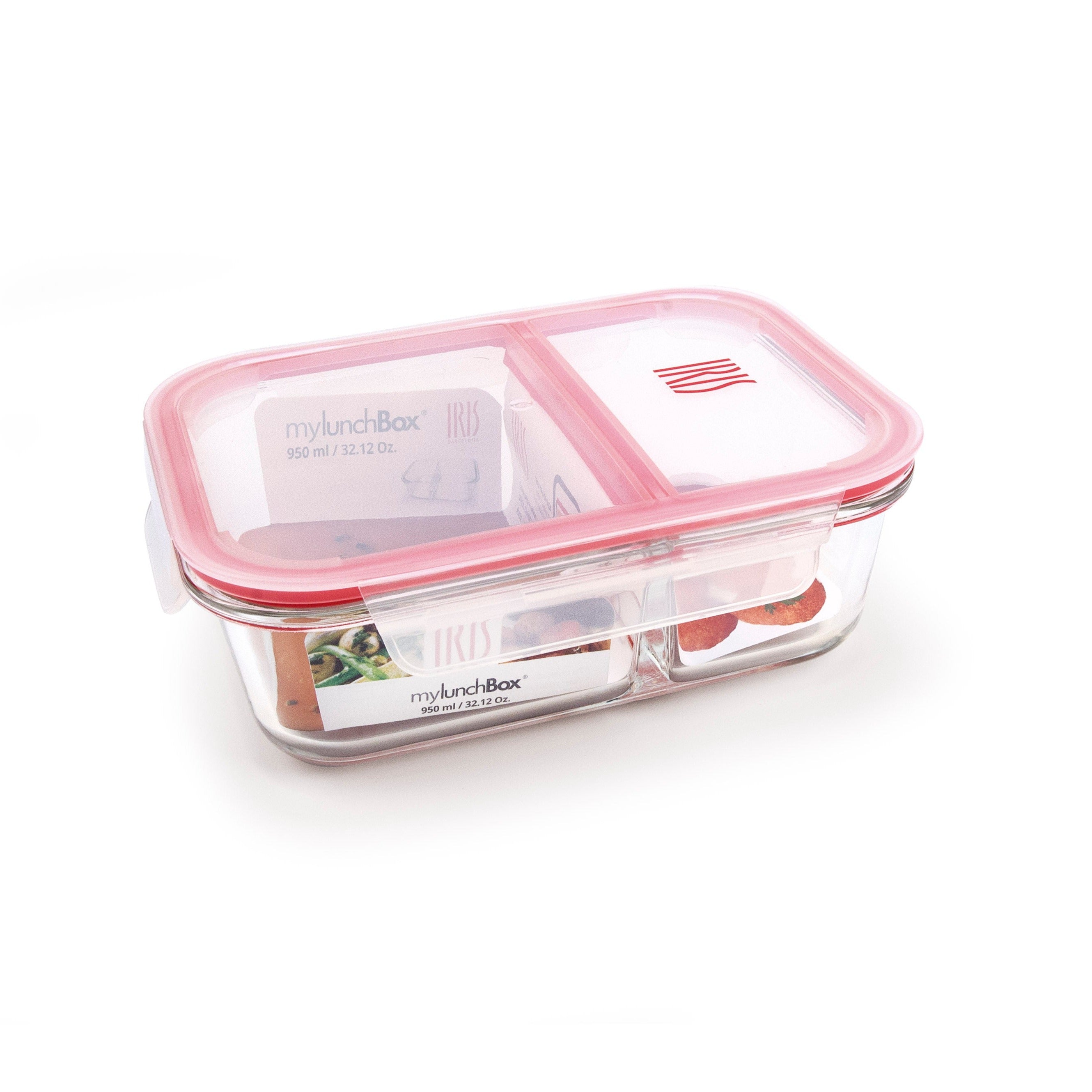 Premium Glass Food Storage Containers with Dividers - Airtight, BPA-Free, Various Sizes (12oz to 64oz) - Perfect for Meal Prep, Leftovers & Pantry Organization