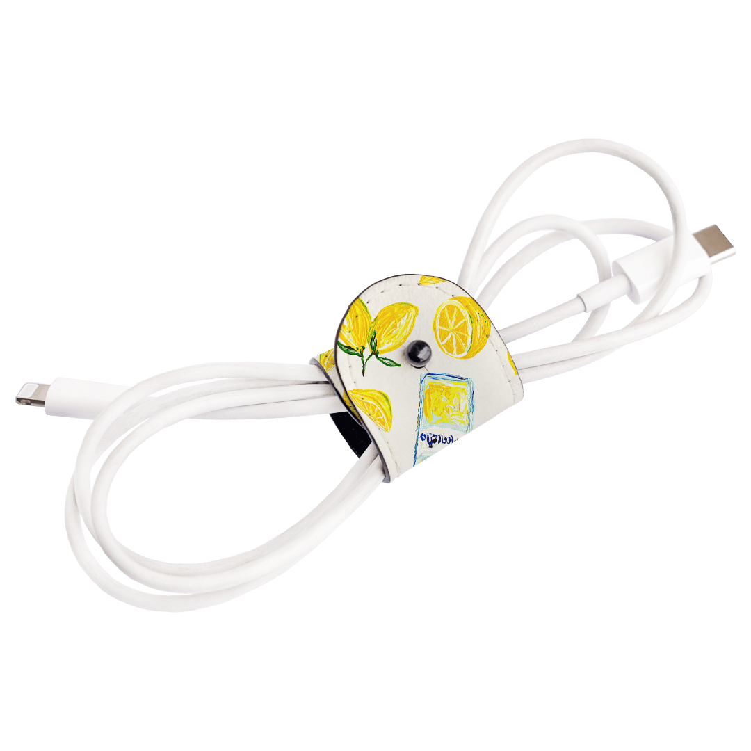 Limone Cable Wrap - Premium Cable Organizer for Home & Office - Perfect for Managing Wires, Cords, and Chargers - Ideal for Desk, TV, Computer Setup