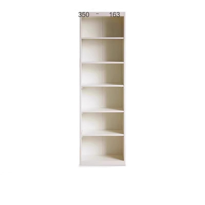 Solid Poplar Wood Bookcase - Wall to Ceiling Bookshelf with Adjustable Shelves for Home Office, Living Room & Library Storage