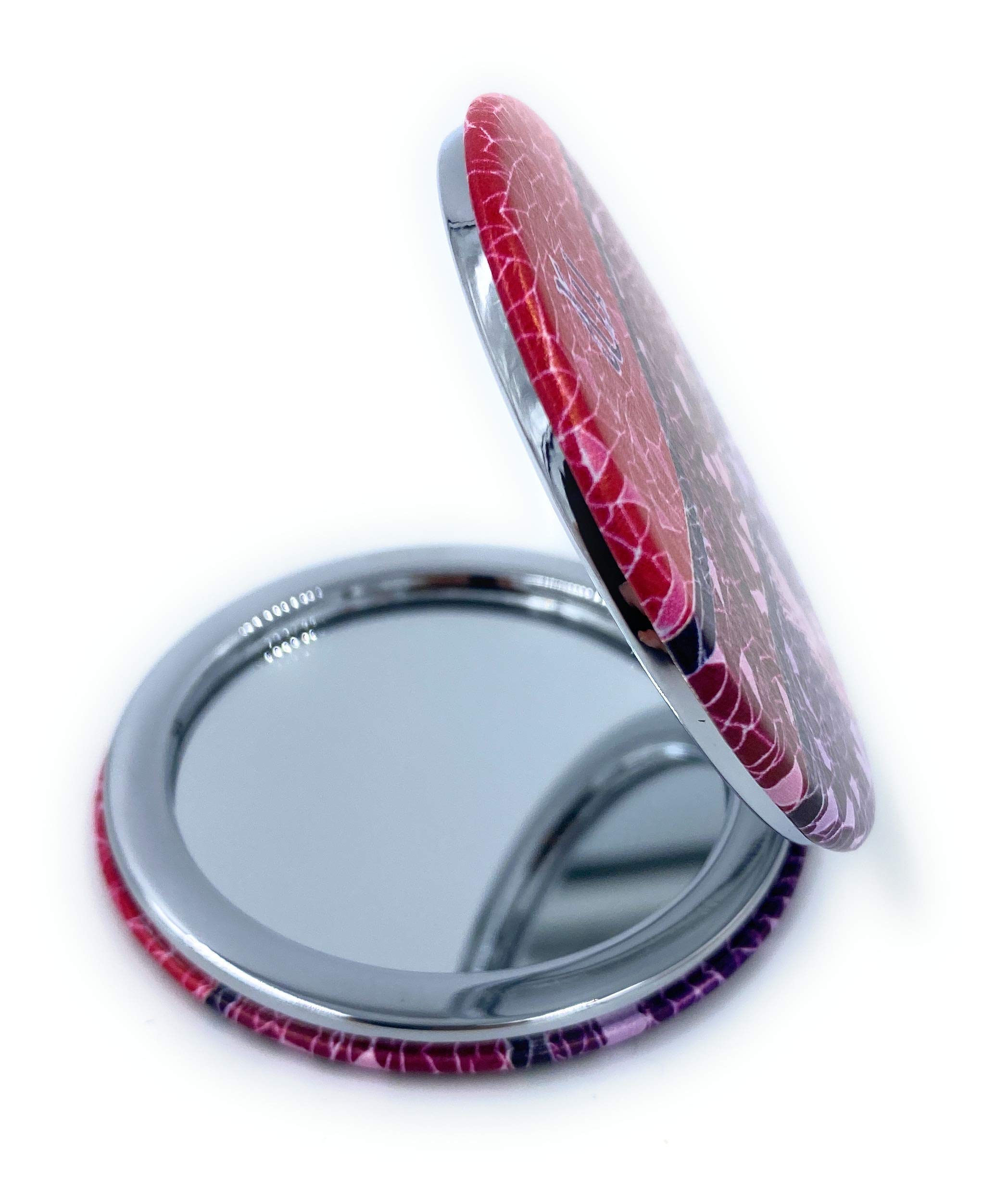 Taurus Zodiac Gifts for Women - Compact Makeup Mirror with Pocket Charm, 2.75