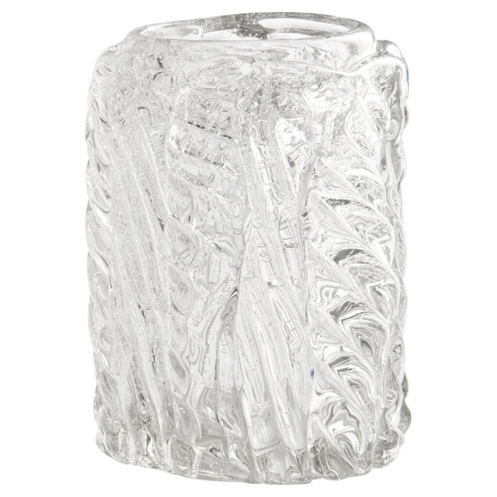 Cyan Design 11490 Clear Glass Vase - Small Modern Home Decor for Flowers, Centerpiece, Wedding & Living Room Decorations
