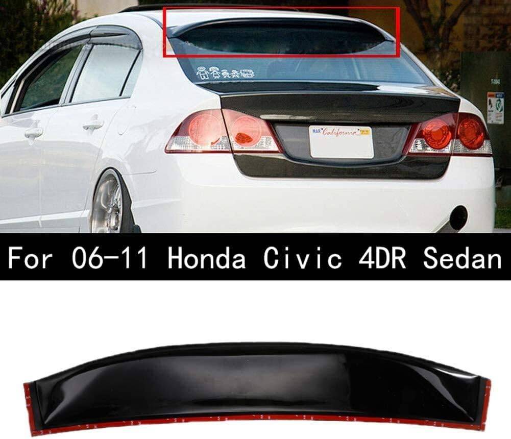 2006-2015 Honda Civic Sedan 4-Door Rear Roof Window Visor - UV Protection & Rain Guard for Enhanced Driving Comfort - Perfect for Sunny Days & Rainy Weather
