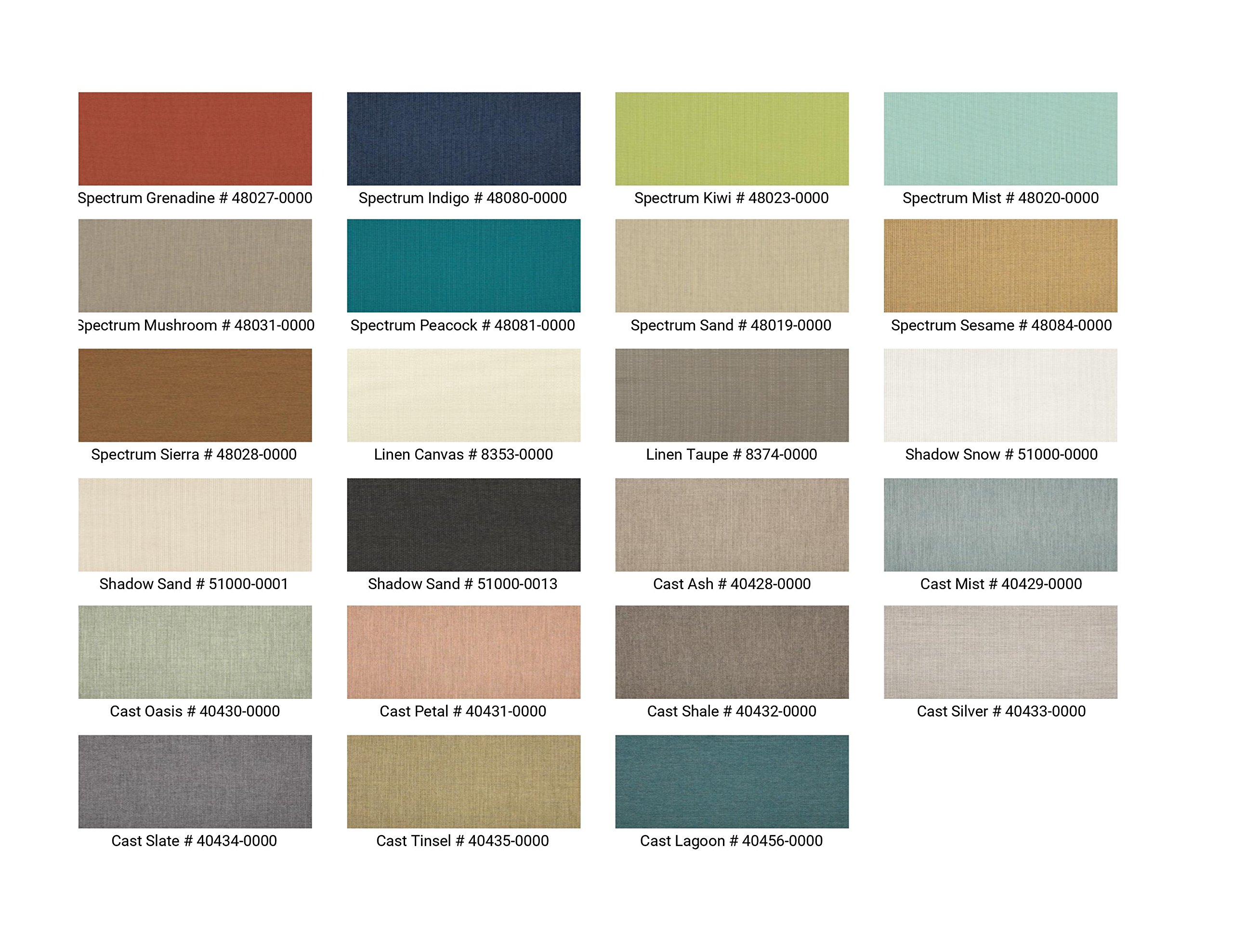 Outdoor Fabric Cushions (Seat & Back) for 1 Level Sofa Bench - Waterproof & UV Resistant Patio Furniture Cushions - Perfect for Garden, Deck, and Poolside Lounging #WHSSLV1CS