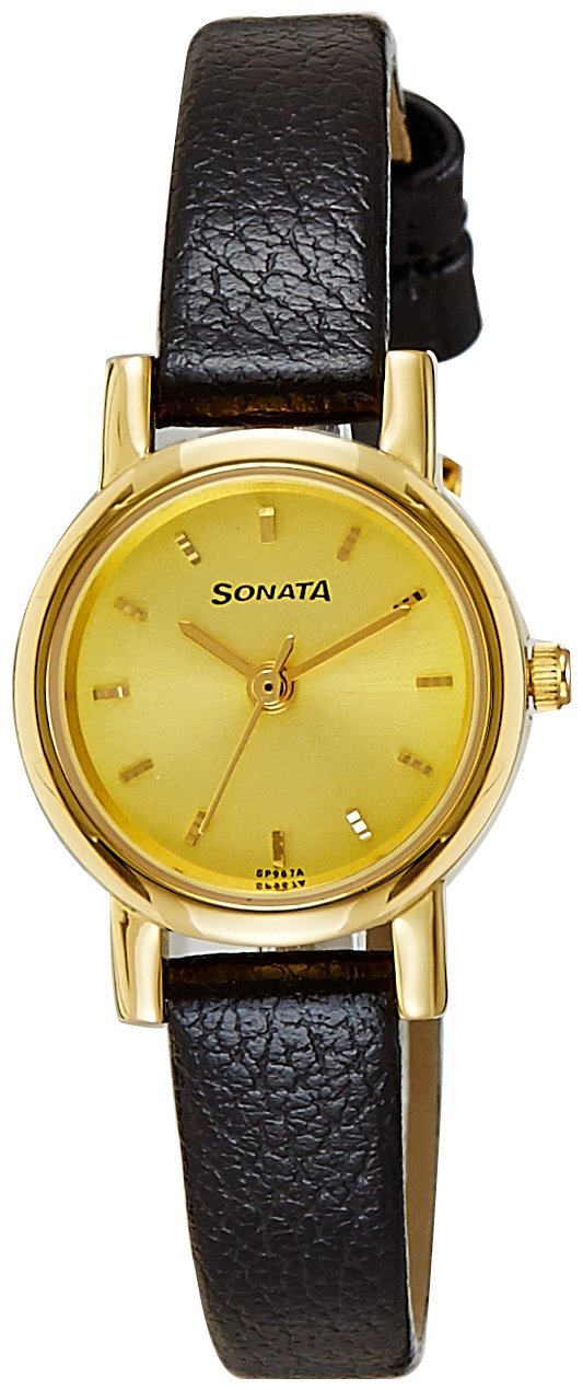 Sonata Leather Women's Analog Watches Combo Set (NJ8976YL03W, NJ8976YL01W) - Elegant Black Dial Watches for Women | Perfect Raksha Bandhan Gifts, Sister's Day Present, Birthday & Anniversary Gift for Her | Ideal for Office Wear, Casual Outings & Special Occasions