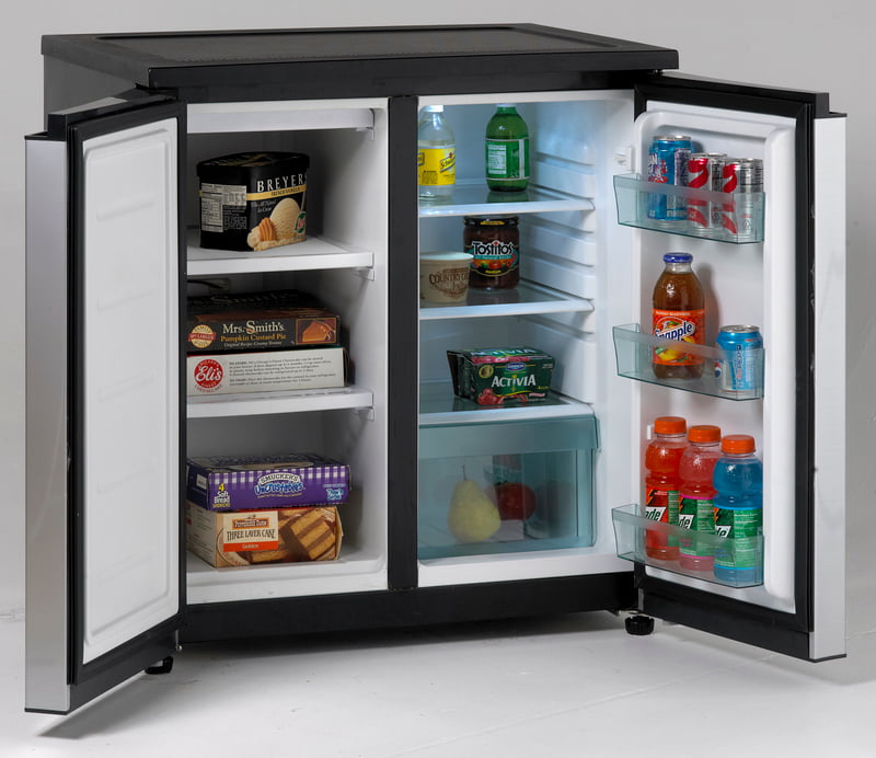 Avanti RMS551SS 18.6 Cu. Ft. Stainless Steel Side by Side Refrigerator with Freezer - Energy Efficient for Home, Kitchen, Restaurant & Office Use