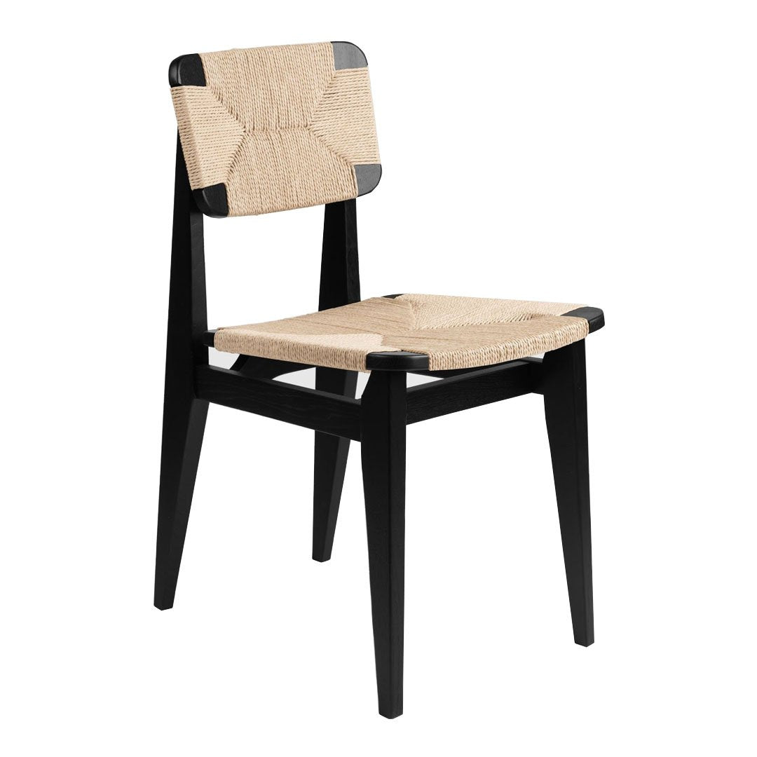 Modern C Chair Dining Chair with Durable Paper Cord Seat - Perfect for Kitchen, Dining Room, and Outdoor Patio Use
