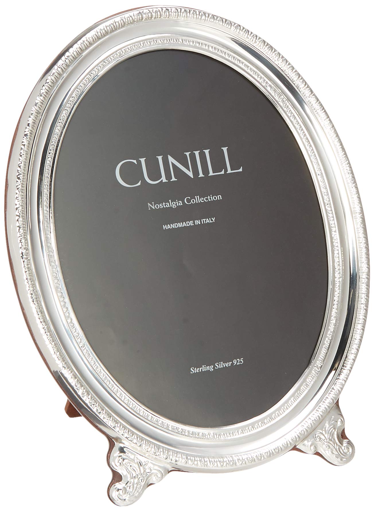 Vintage .925 Sterling Silver 8x10 Picture Frame by Cunill Nostalgia Ovale - Elegant Photo Display for Home Decor, Wedding, Anniversary & Gift Giving
