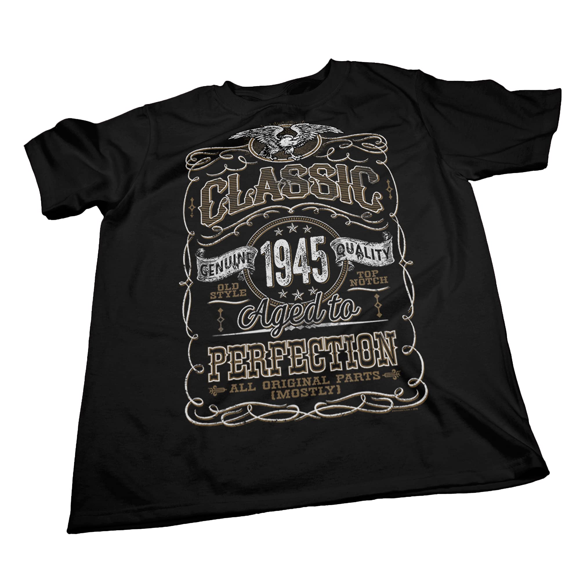Vintage 1945 Inspired 80th Birthday T-Shirt for Men - Classic Retro Gift Idea - Perfect for Milestone Celebrations & Birthday Parties