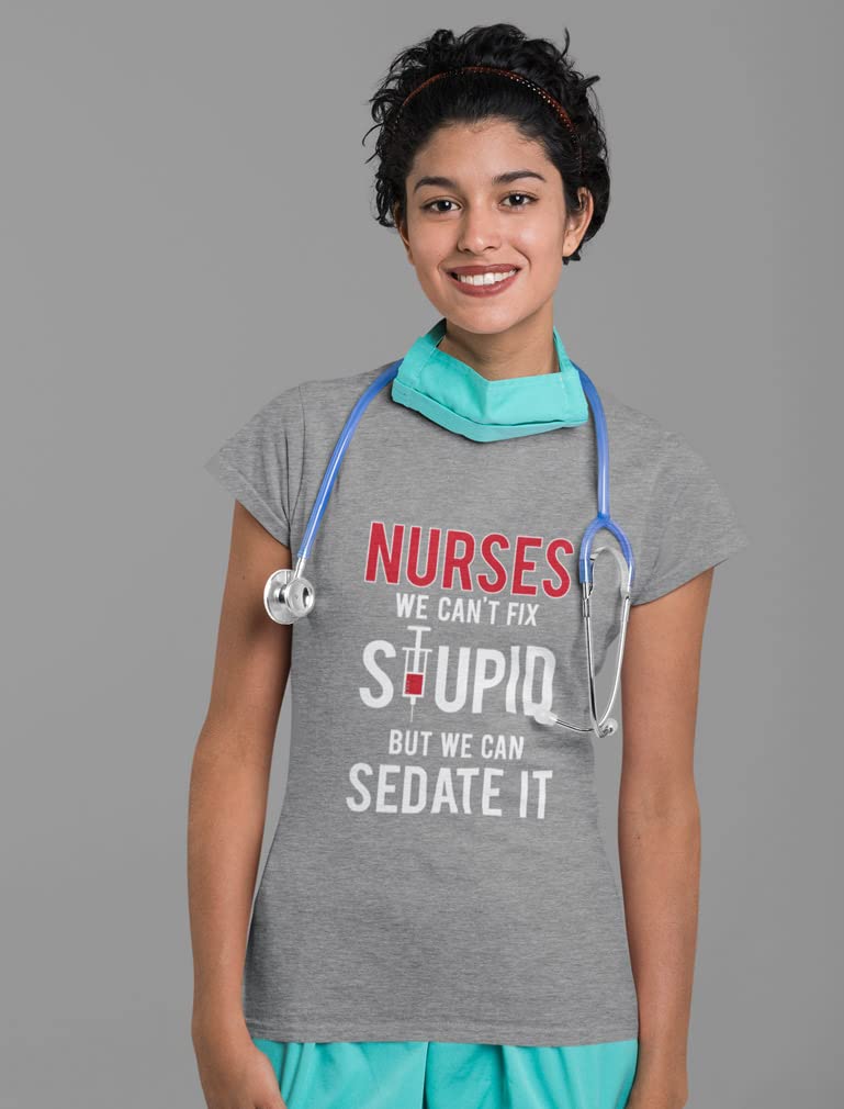 Funny Nurse T-Shirts for Women - Cute Gifts for Nurses, Nursing Students & ICU RNs - Perfect for Work, School & Medical Appreciation Events