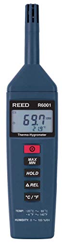 REED Instruments R6001 Digital Thermo-Hygrometer - Accurate Temperature Humidity Meter for Home, Office, Greenhouse & HVAC Monitoring