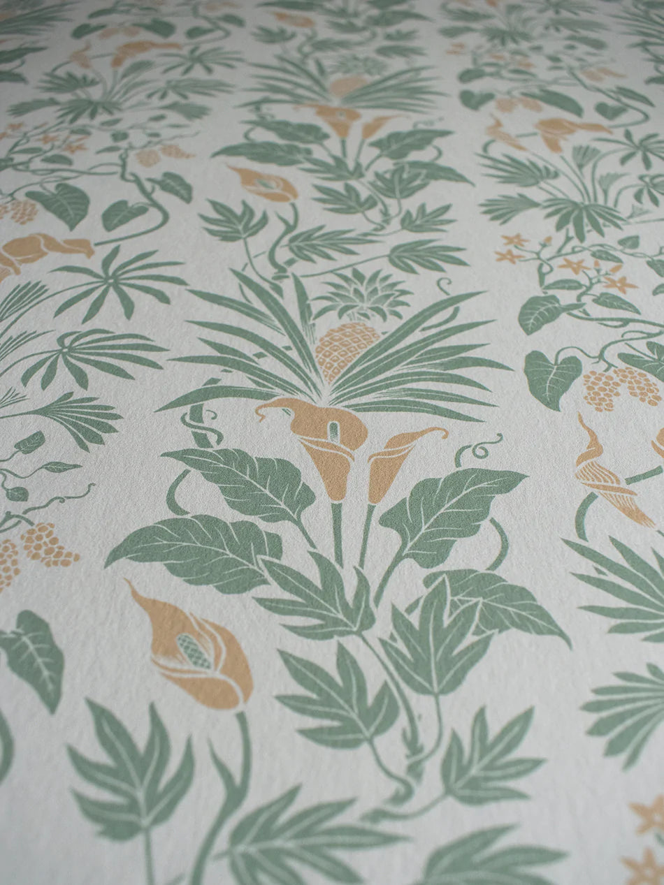 Little Botanist Wallpaper Sample - Peel & Stick Removable Wallpaper for Nursery, Bedroom, Office - Floral Botanical Design - Easy DIY Home Decor