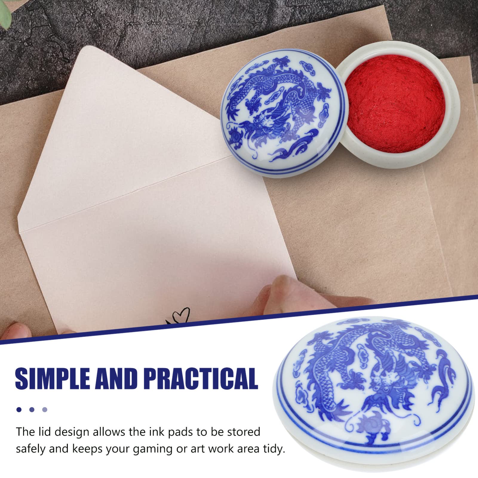 1pc Chinese Calligraphy Seal Ink Pad - DIY Painting, Stamp & Ceramic Ink for Beginners - Perfect for Art Projects, Scrapbooking & Home Decor