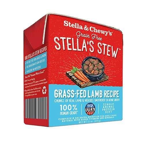 Stella & Chewy's Stella's Stew Wet Dog Food - Grain-Free, High-Protein for Adult Dogs - Perfect for Picky Eaters & Sensitive Stomachs - Ideal for Mealtime, Training Treats & Travel Feeding