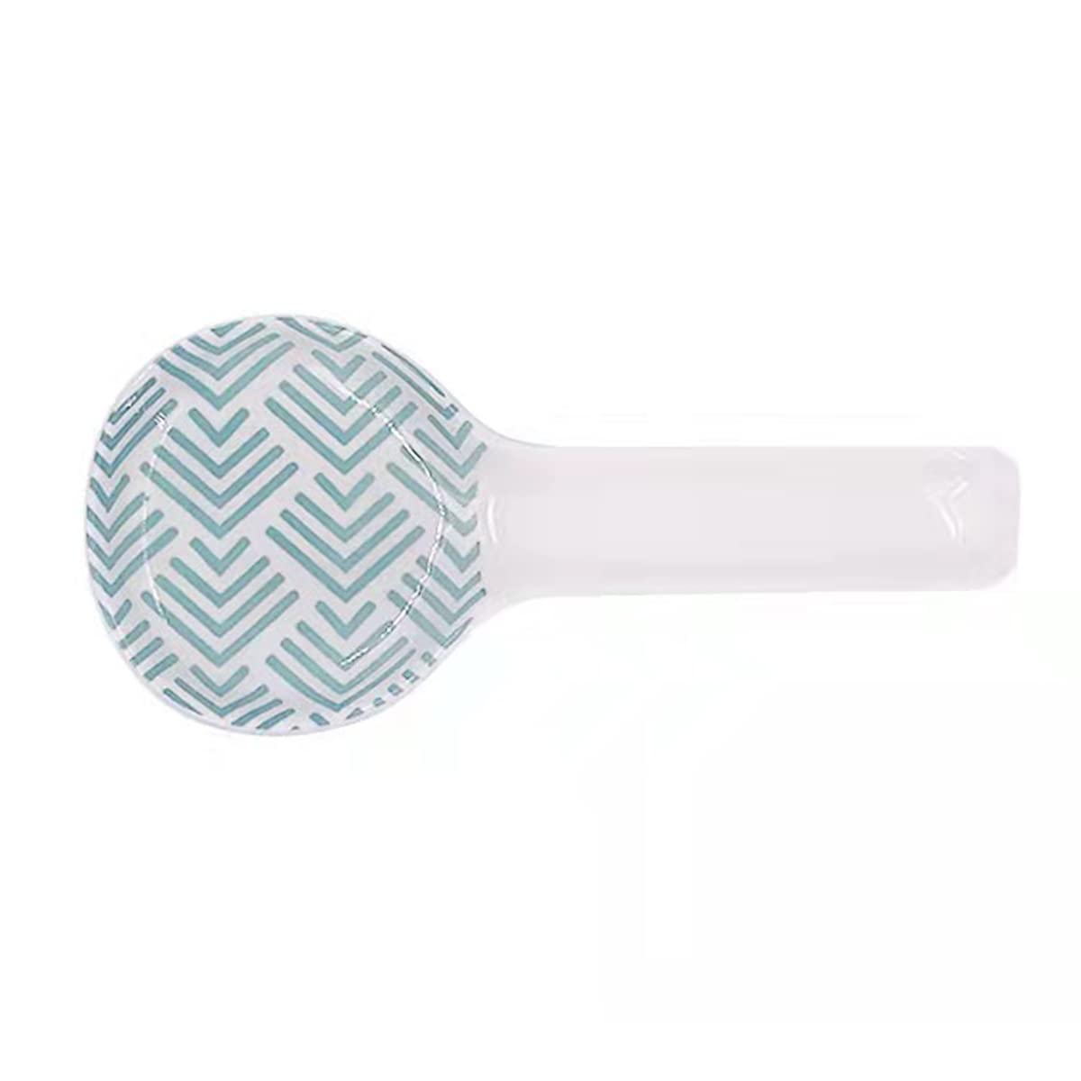 LLDAYU 9-inch Hand-Painted Colorful Ceramic Spoon Rest - Farmhouse Kitchen Decor, Dishwasher Safe Utensil Holder | Perfect for Countertop Organization & Stylish Kitchen Accessories