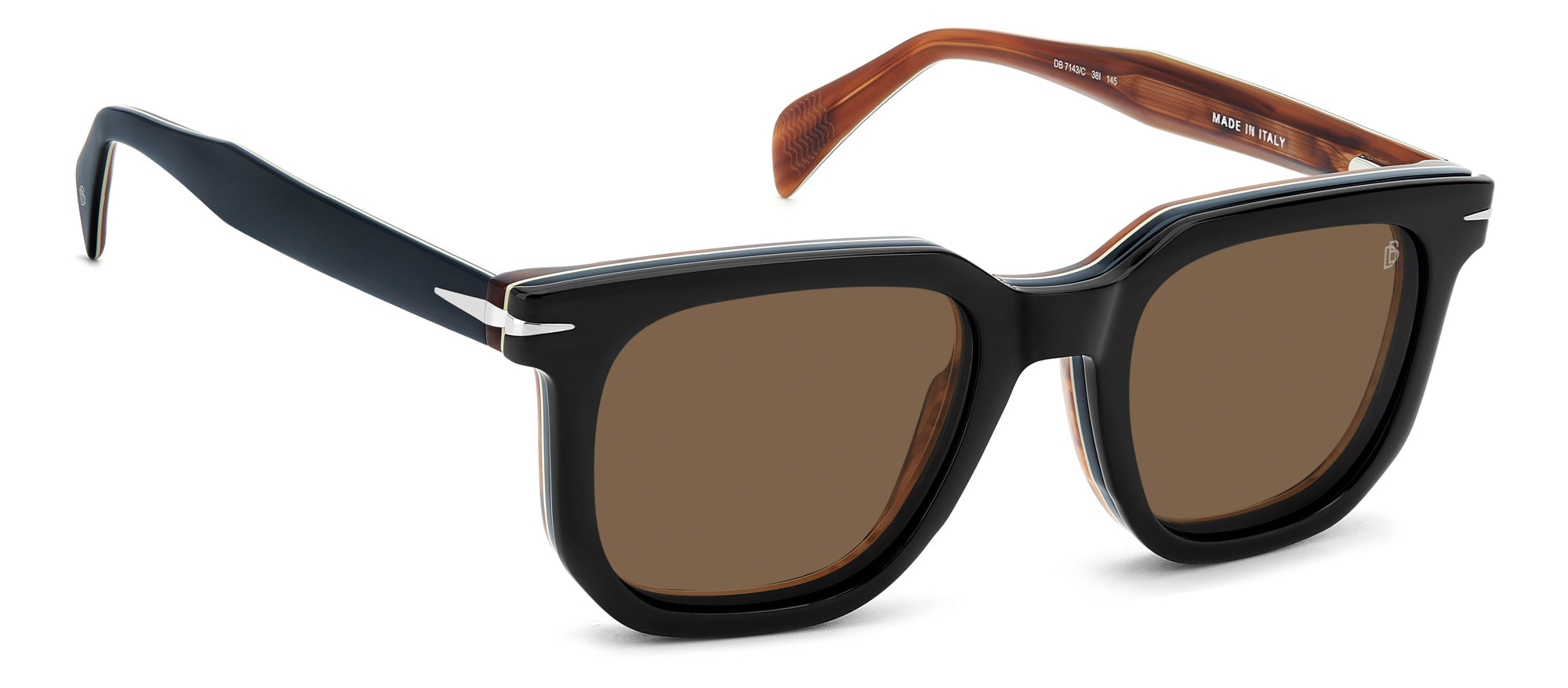 David Beckham DB7143/C Men's Sunglasses - Polarized UV Protection Aviator Style for Driving, Outdoor & Fashion