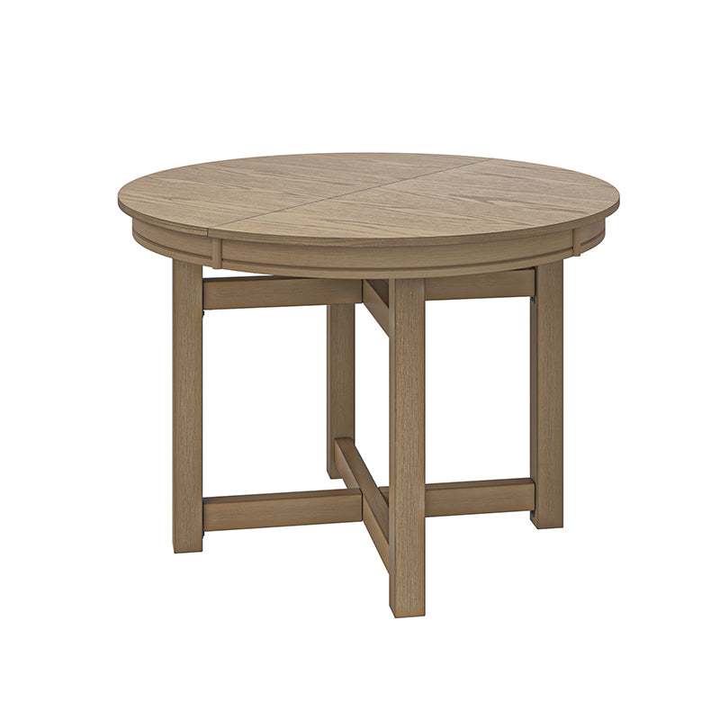 Extendable Dining Table with Rubber Wood Frame - Expandable for 6 to 8 People - Perfect for Small Spaces & Family Gatherings