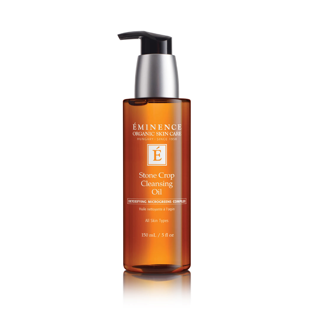 Eminence Organics Stone Crop Cleansing Oil - Gentle Facial Cleanser for Dry & Sensitive Skin | Hydrating & Nourishing | Perfect for Daily Skincare Routine & Makeup Removal