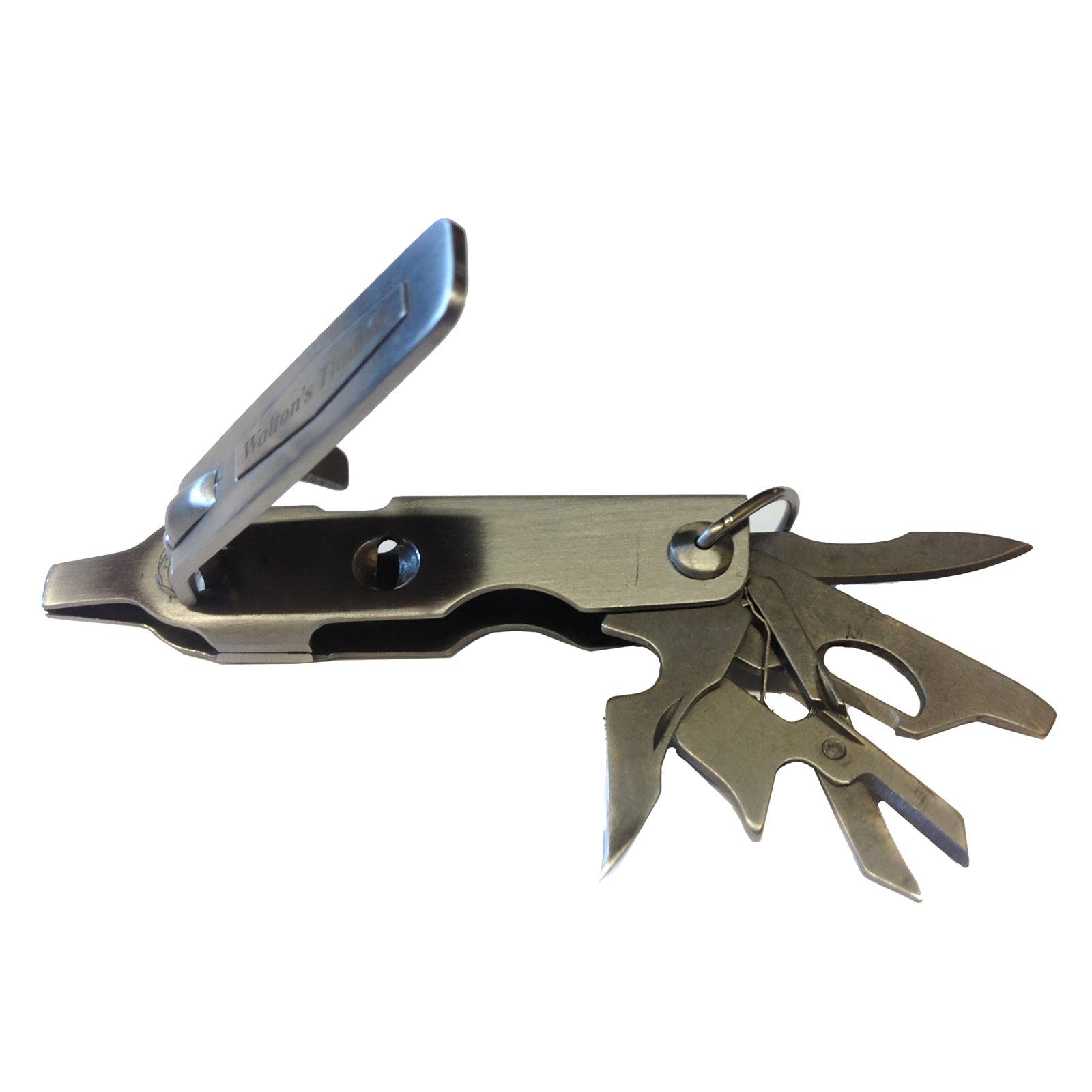 Walton's Thumb Fisherman's Multi Tool - Compact Stainless Steel Fishing Pliers with Line Cutter, Hook Remover & Bottle Opener - Perfect for Fly Fishing, Bass Fishing & Outdoor Adventures
