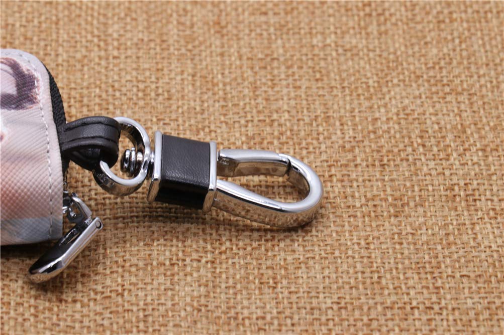 Personalized Leather Car Key Wallet - Custom Photo Keychain Holder with Zipper Coin Purse for Men | Perfect Father's Day Gift, Travel & Everyday Essentials Organizer
