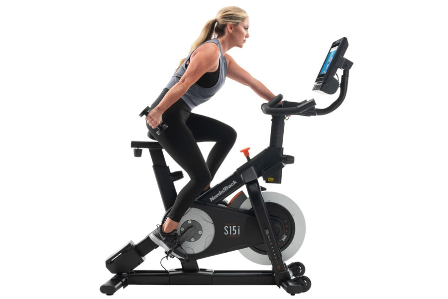 NordicTrack S15i Commercial Studio Cycle - Indoor Exercise Bike for Home Gym, Cardio Workout & Fitness Training - Perfect for Spin Classes & Weight Loss