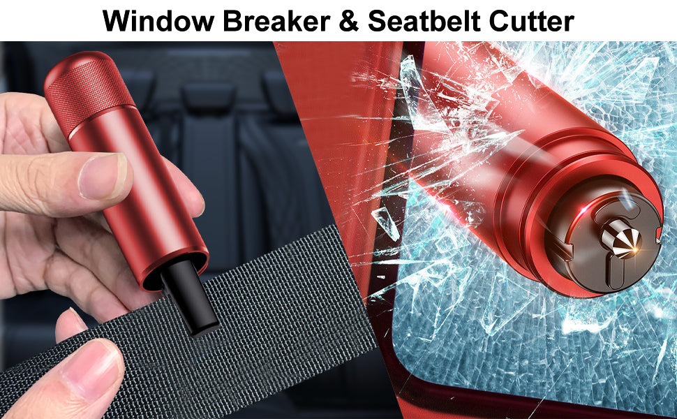 MILEX Emergency Escape Hammer Set of 2 - Car Window Breaker & Seatbelt Cutter for Vehicle Safety - Perfect for Emergency Situations in Cars, Trucks, and SUVs