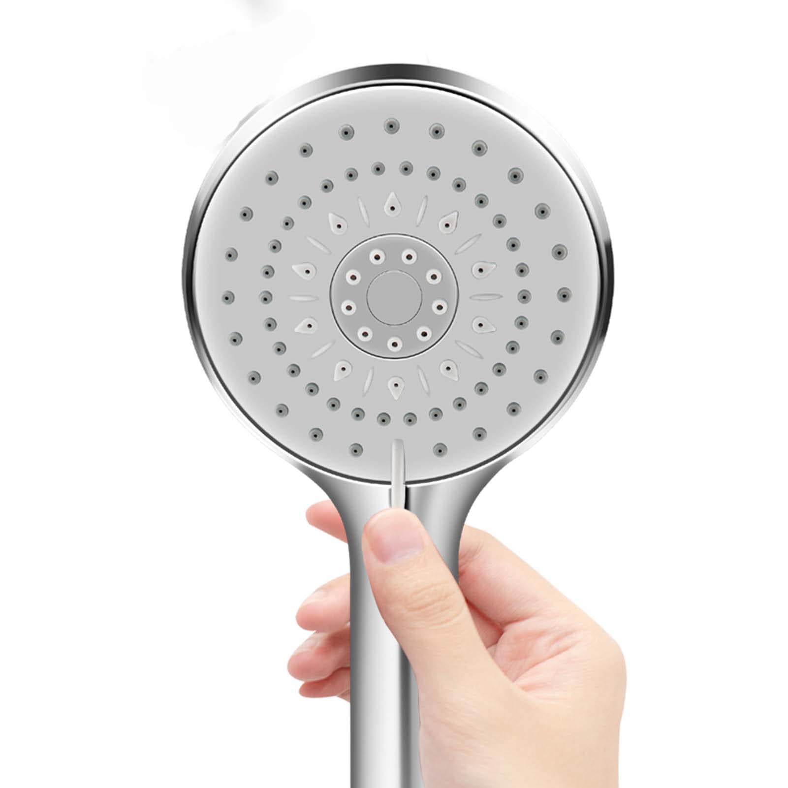High Pressure Shower Head with Handheld - 5 Spray Settings Detachable Spa Showerhead for Relaxing Massage (Chrome) | Perfect for Bathroom Upgrade & Water Saving