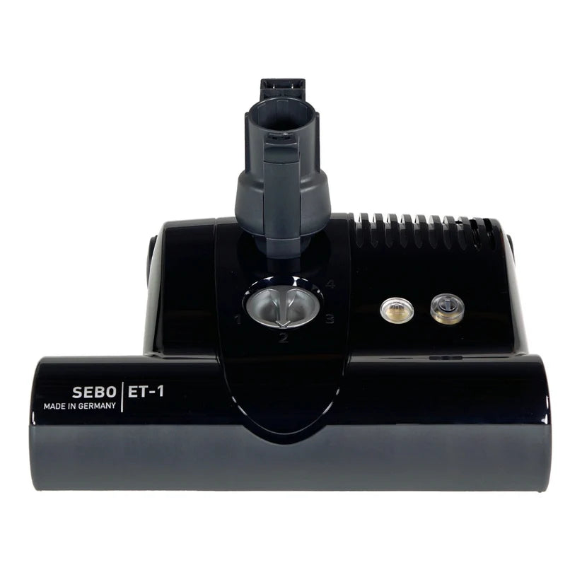 SEBO ET1 Powerhead Vacuum Cleaner Attachment with Quick Disconnect Neck - Perfect for Hard Floors, Carpets & Pet Hair Removal