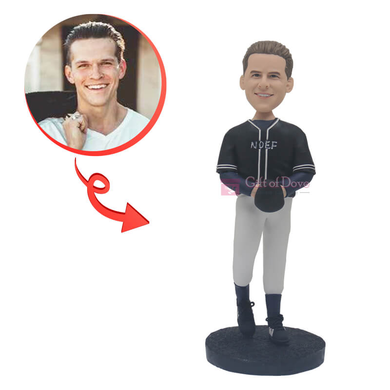 Custom Baseball Catcher Bobblehead - Personalized Sports Figurine for MLB Fans, Team Spirit & Home Decor