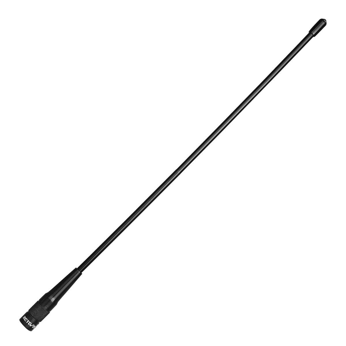 Retevis RHD771 SMA-M Dual Band VHF/UHF High Gain Walkie Talkie Antenna - Compatible with Retevis RT1 RT3 RT3S RT81 RT82 RT83 RT85 RT87 RT50, Baofeng UV-3R, YAESU & WOUXUN Radios (1 Pack) - Ideal for Outdoor Adventures, Hiking, Camping & Emergency Communication