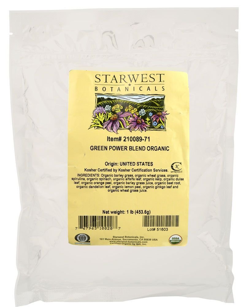 Organic Green Superfood Powder Blend - 1lb (3 Pack) | Vegan, Gluten-Free, Nutrient-Rich Supplement for Smoothies & Detox | Boost Energy & Immunity for Active Lifestyles