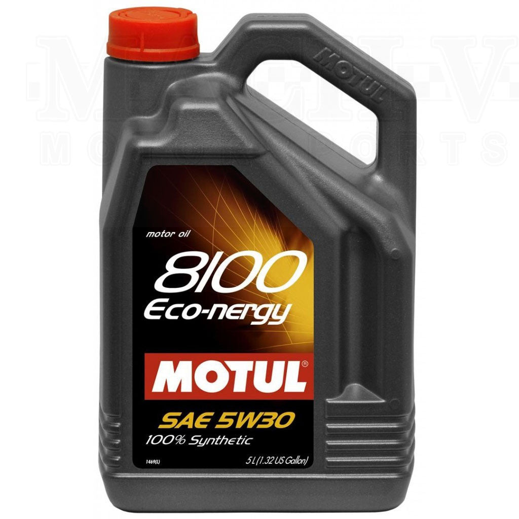 Motul 8100 Eco nergy 5W30 Synthetic Motor Oil - 5 Liter Jug for Cars, Trucks & SUVs - Fuel Efficient Engine Protection for Daily Commuting & Long Road Trips