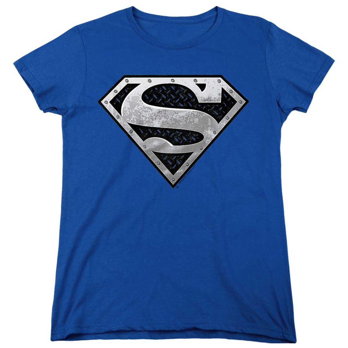 Superman Super Metallic Shield Women's T-Shirt | Graphic Tee for Superhero Fans | Perfect for Cosplay, Comic Con & Casual Wear