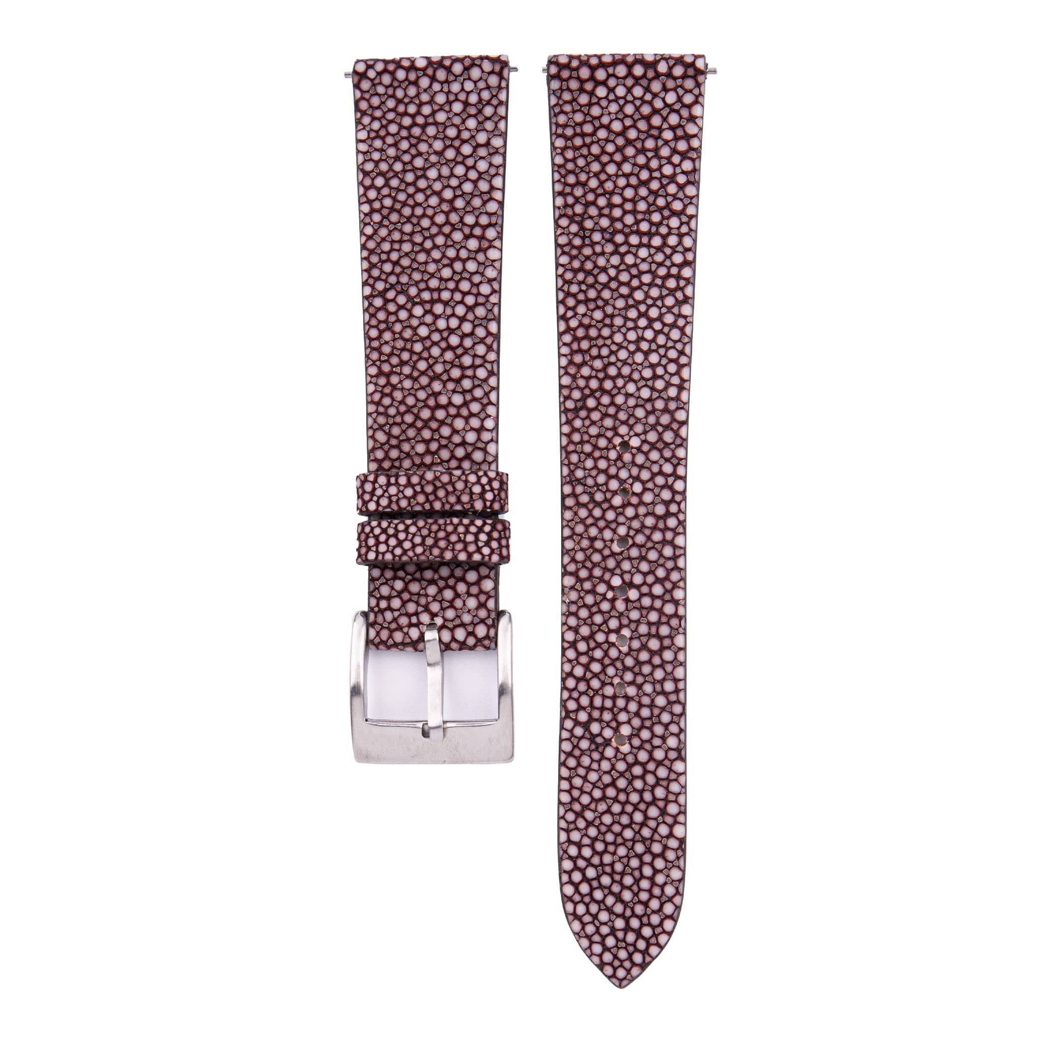 Premium Stingray Leather Watch Bands for Men & Women - Handmade Vintage Quick Release Watch Straps (16mm-24mm) - Durable Luxury Watch Accessories for Casual, Business & Special Occasions (Violet)