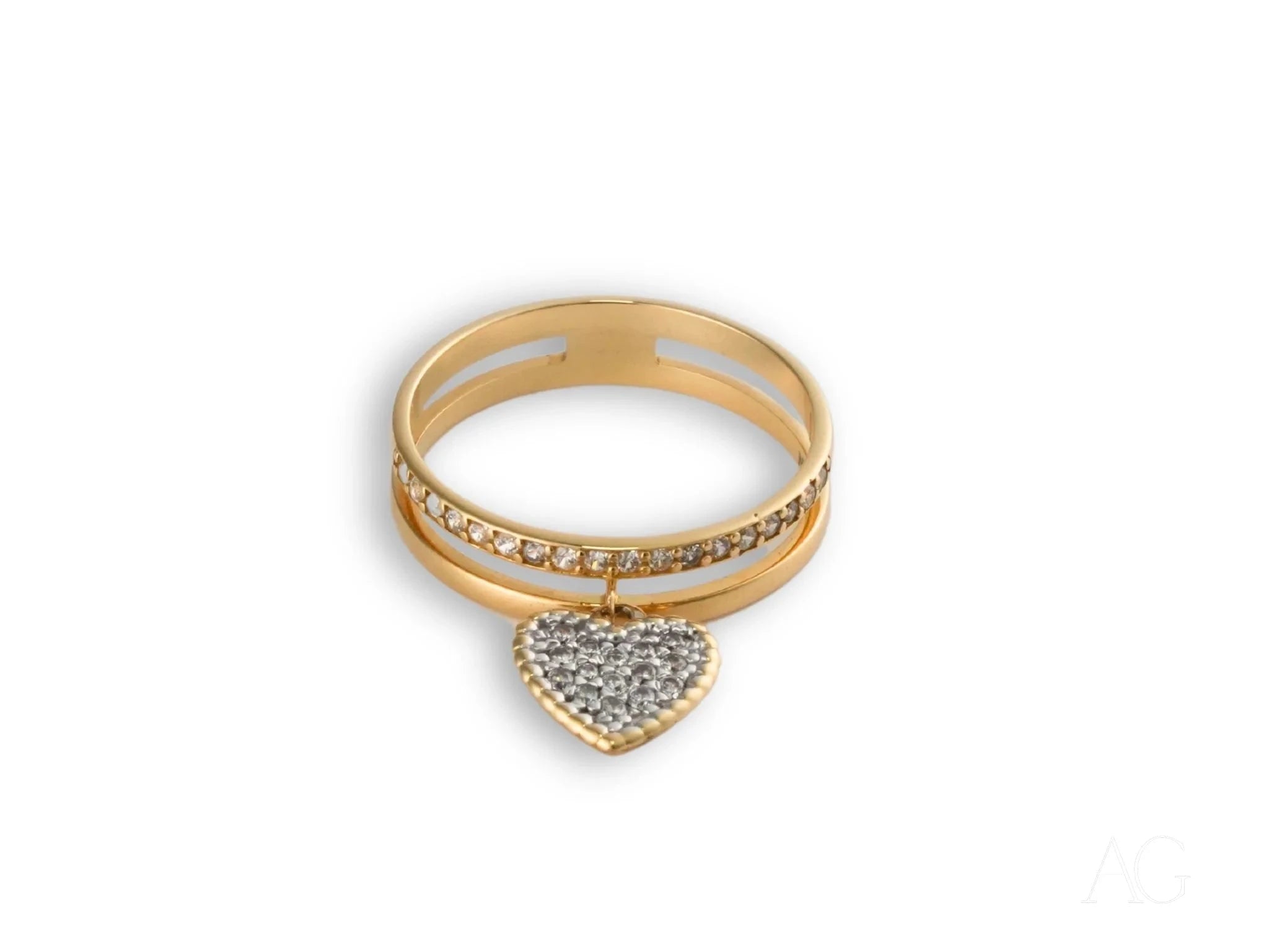 Heart's Glow Ring - Elegant 925 Sterling Silver Heart Shaped Ring with Cubic Zirconia for Women | Perfect for Valentine's Day, Anniversary Gifts & Romantic Occasions