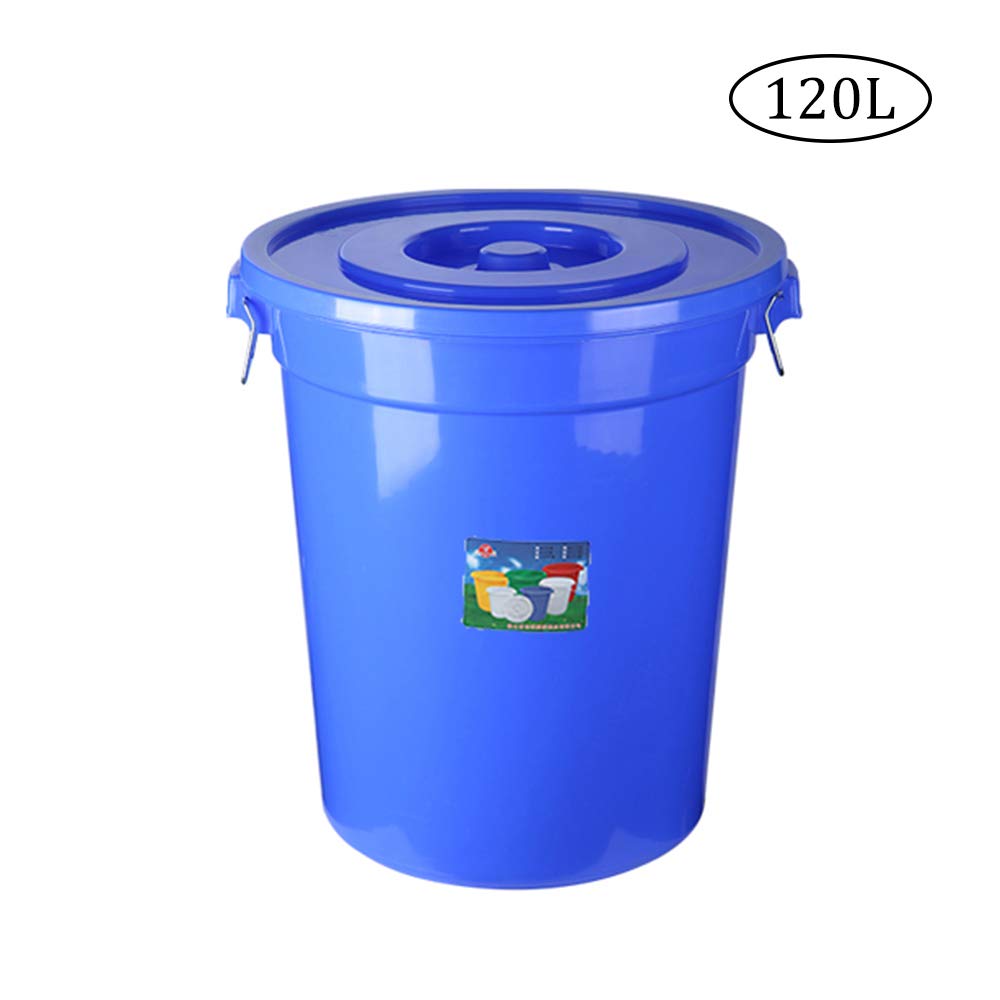 Large-Capacity 5 Gallon Plastic Storage Bucket with Lid - Food Grade Water Container for Drinking, Fermentation, Trash, Wine & Chemicals | Perfect for Home, Camping & Emergency Water Storage