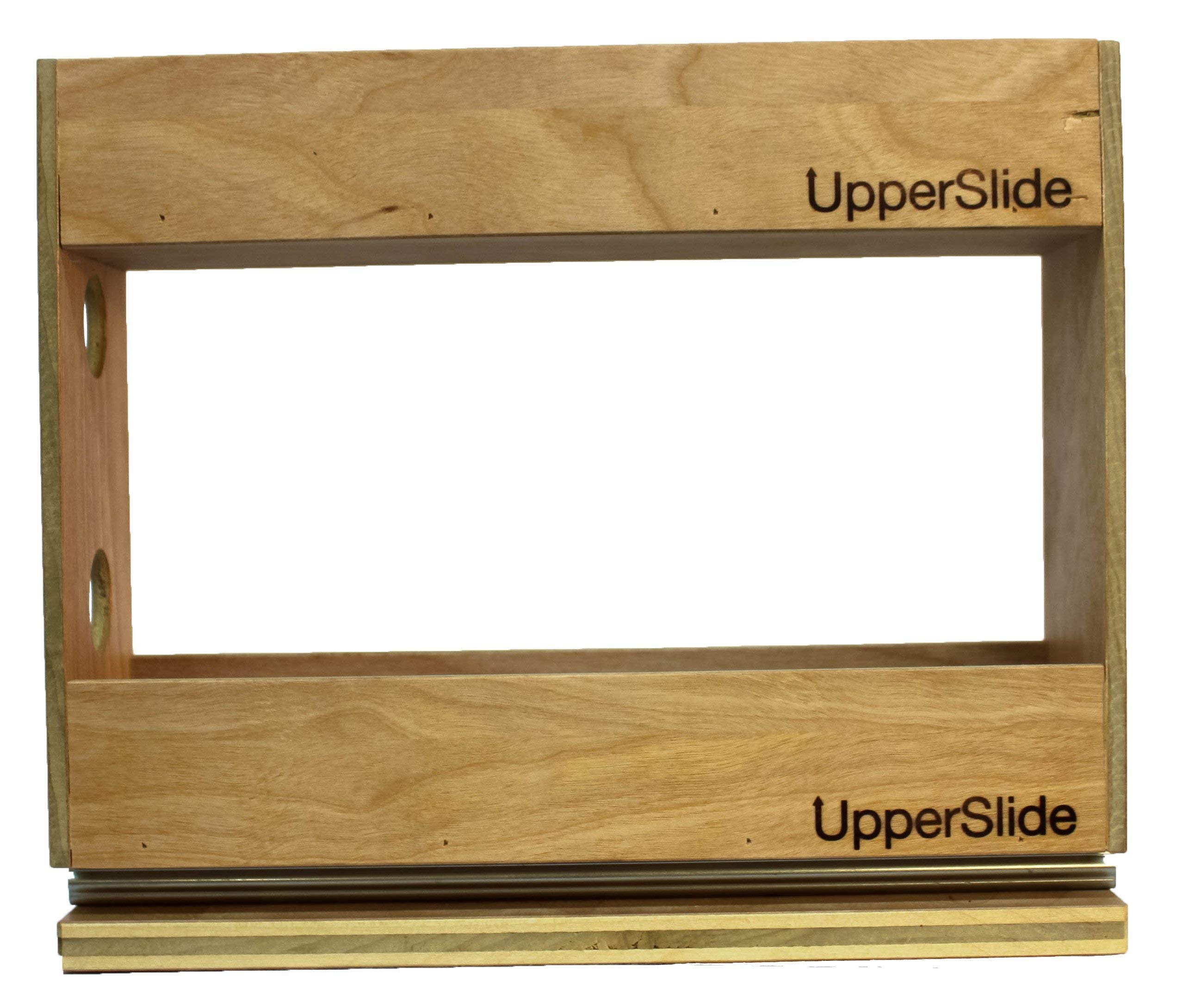 Pull Out Sliding Spice Rack for Kitchen Cabinets - Large Double Tier Organizer for Spices & Condiments (Model US 303DL) | Perfect for Upper Cabinet Storage & Pantry Organization