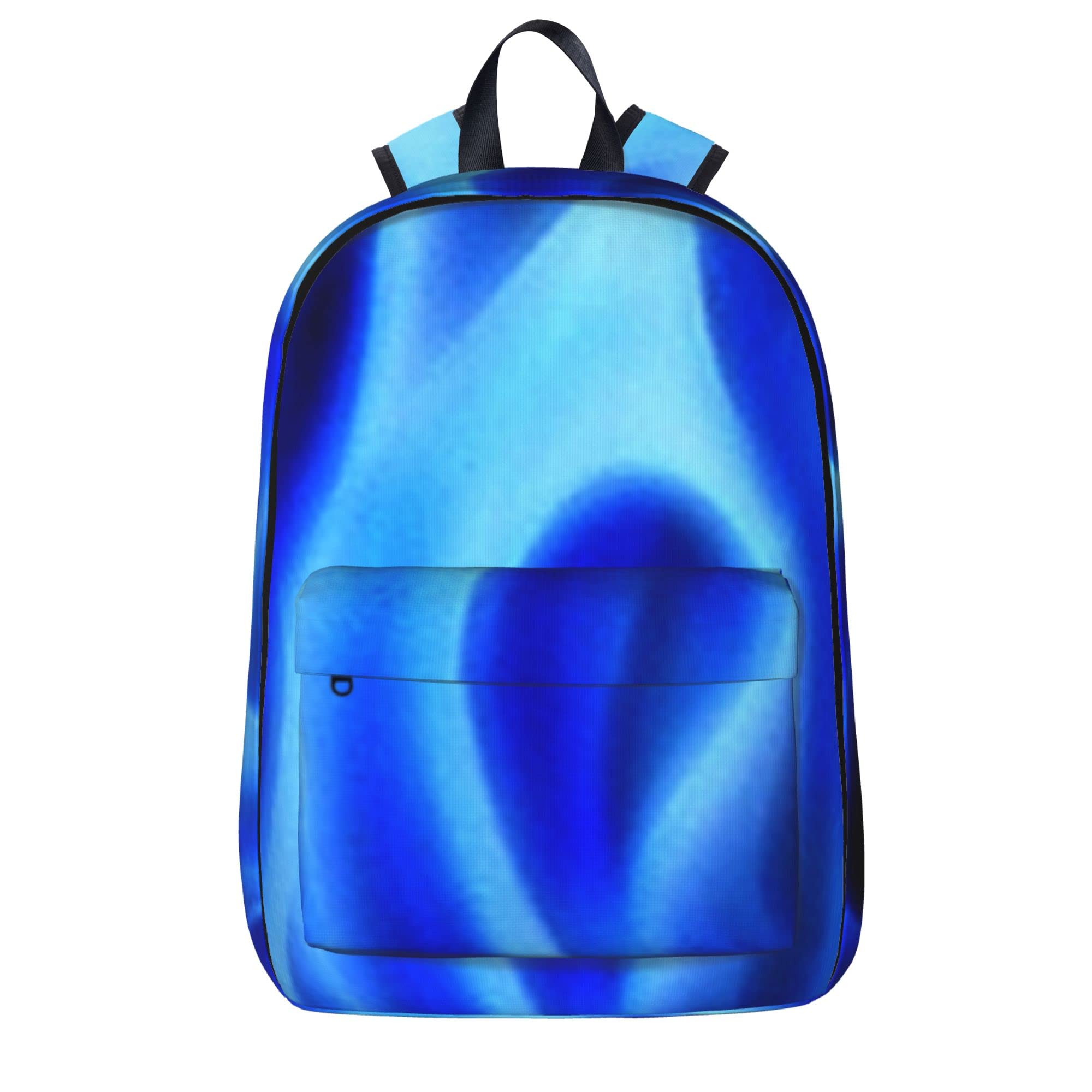 JZDACH Stylish Laptop Backpack for College & High School Students - Lightweight Travel Hiking Backpack for Men & Women - Blue Flame Design - Perfect for School, Work, Commuting & Outdoor Adventures