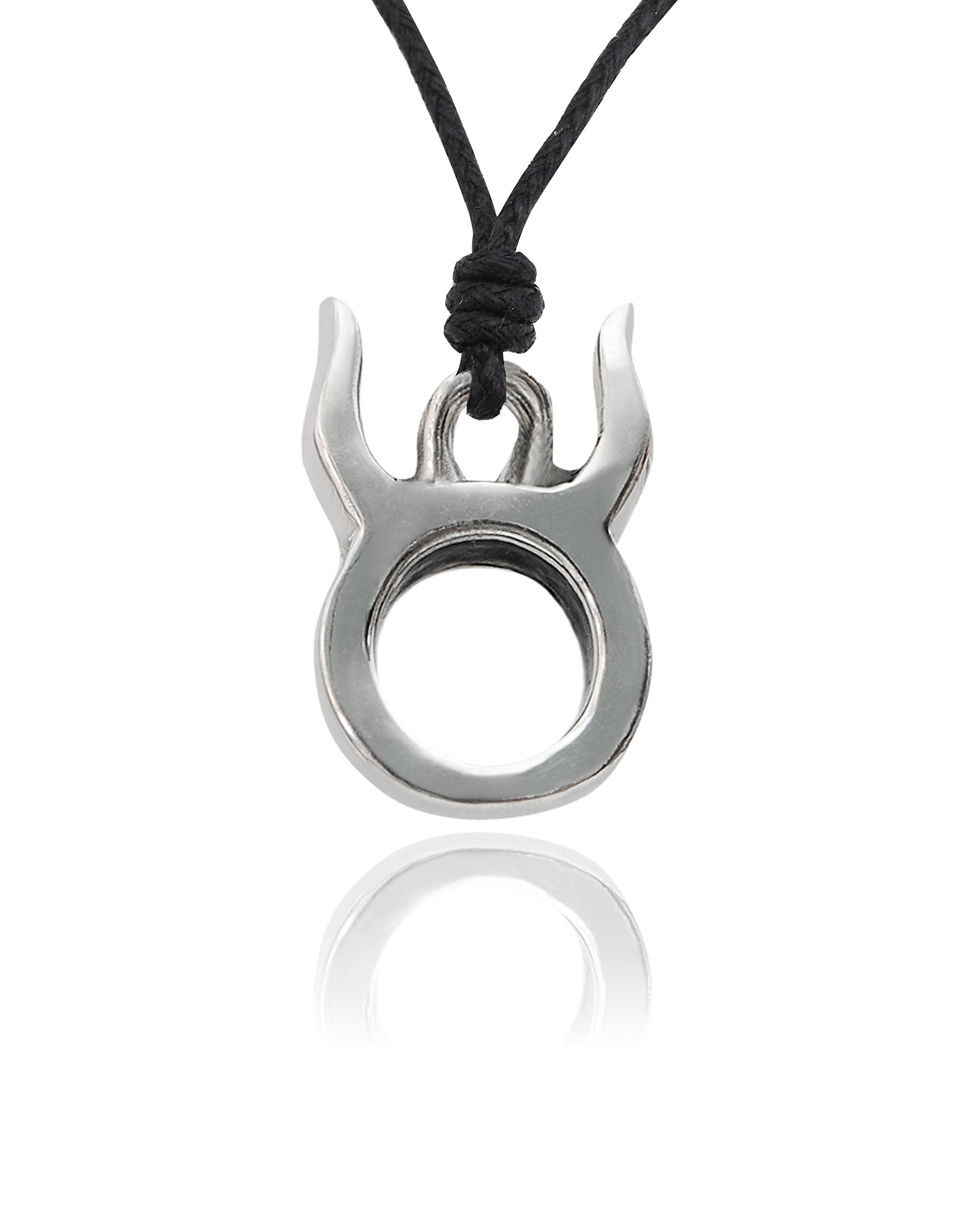 Vietguild Taurus Silver Pewter Charm Necklace - Zodiac Pendant Jewelry for Women - Perfect Gift for Birthday, Anniversary & Spiritual Occasions