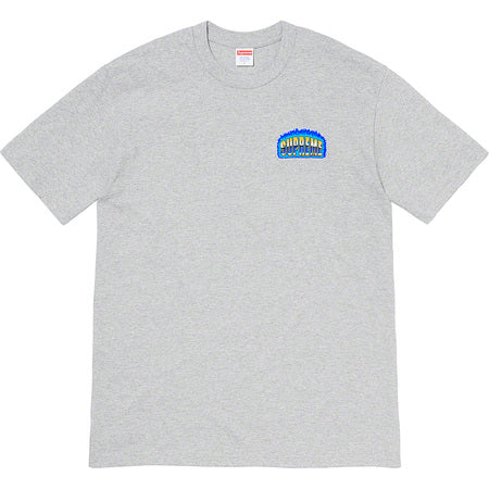 Supreme Chrome Logo T-Shirt - Grey Cotton Tee for Men | Streetwear Fashion & Casual Wear