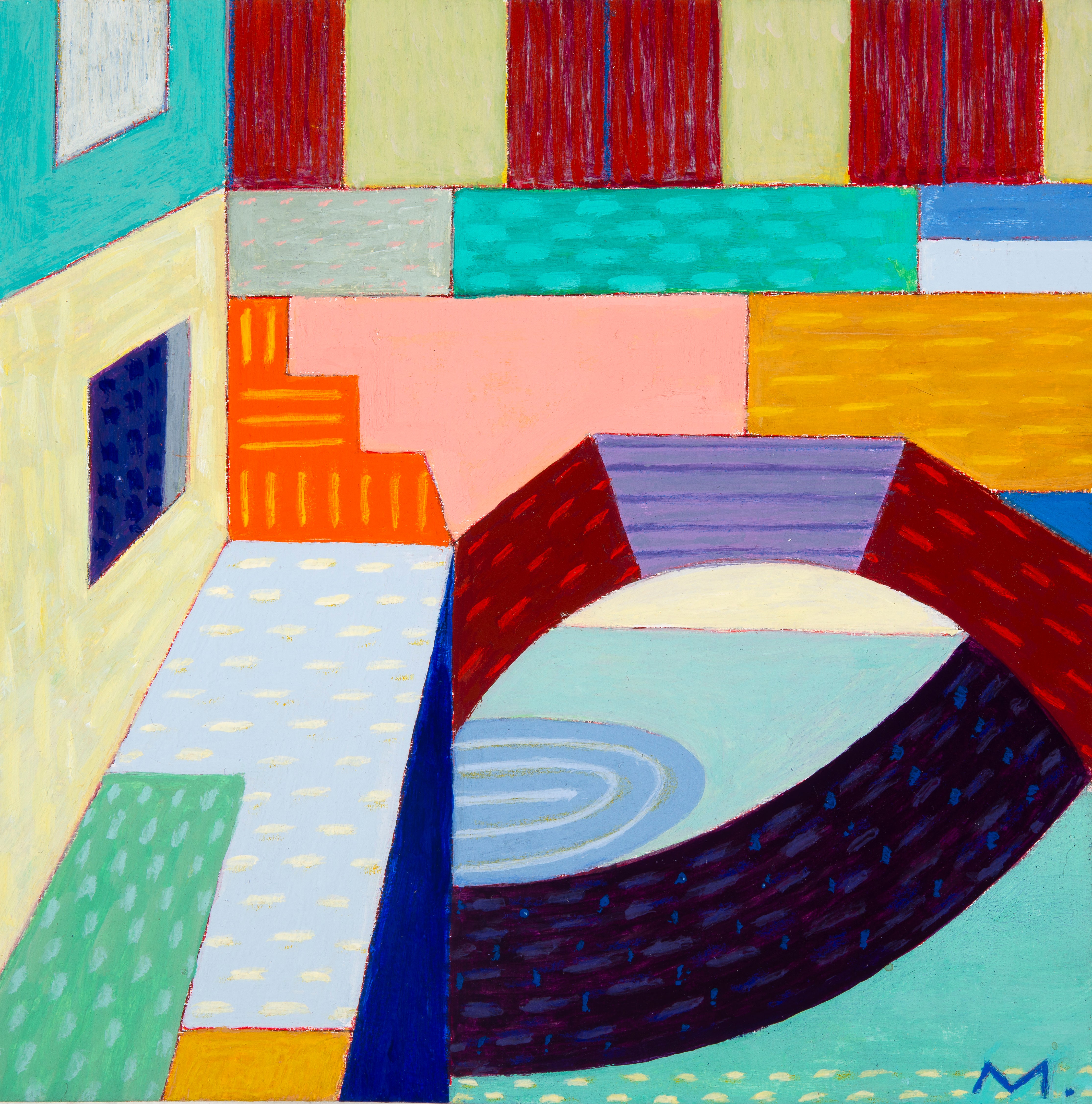 Michael Smith Venice Detail Painting - Italian Landscape Wall Art for Home & Office Decor - Perfect for Living Room, Bedroom, or Gift