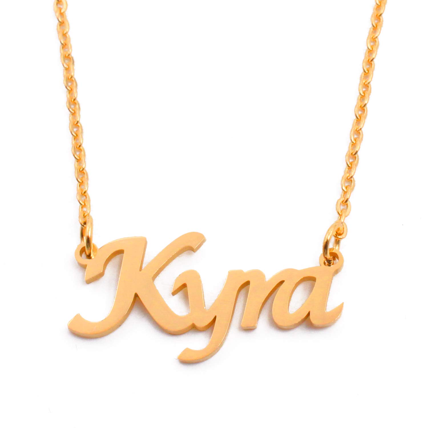 Kyra Name Necklace - 14K Gold Plated Personalized Dainty Necklace for Women | Custom Jewelry Gift for Girlfriend, Mother, Sister & Best Friend | Elegant Gift Box Included | Perfect for Birthdays, Anniversaries & Special Occasions