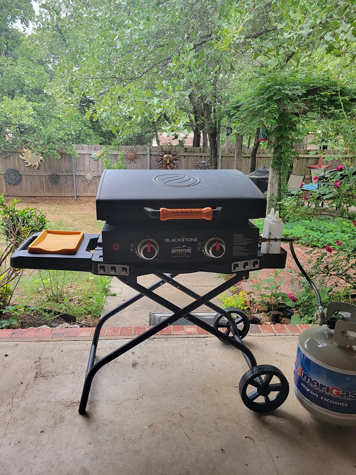 Portable Grill Cart for Weber Q1200, Q1000, Q2200, Q2000 | Collapsible Griddle Stand for Blackstone 17