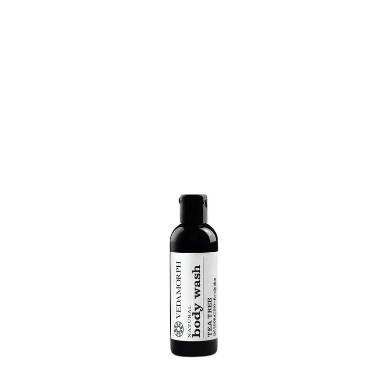 Vedamorph Tea Tree Body Wash for Women & Men - 50ml - Natural & Refreshing Cleanser for Acne-Prone & Sensitive Skin - Perfect for Daily Shower & Post-Workout Use
