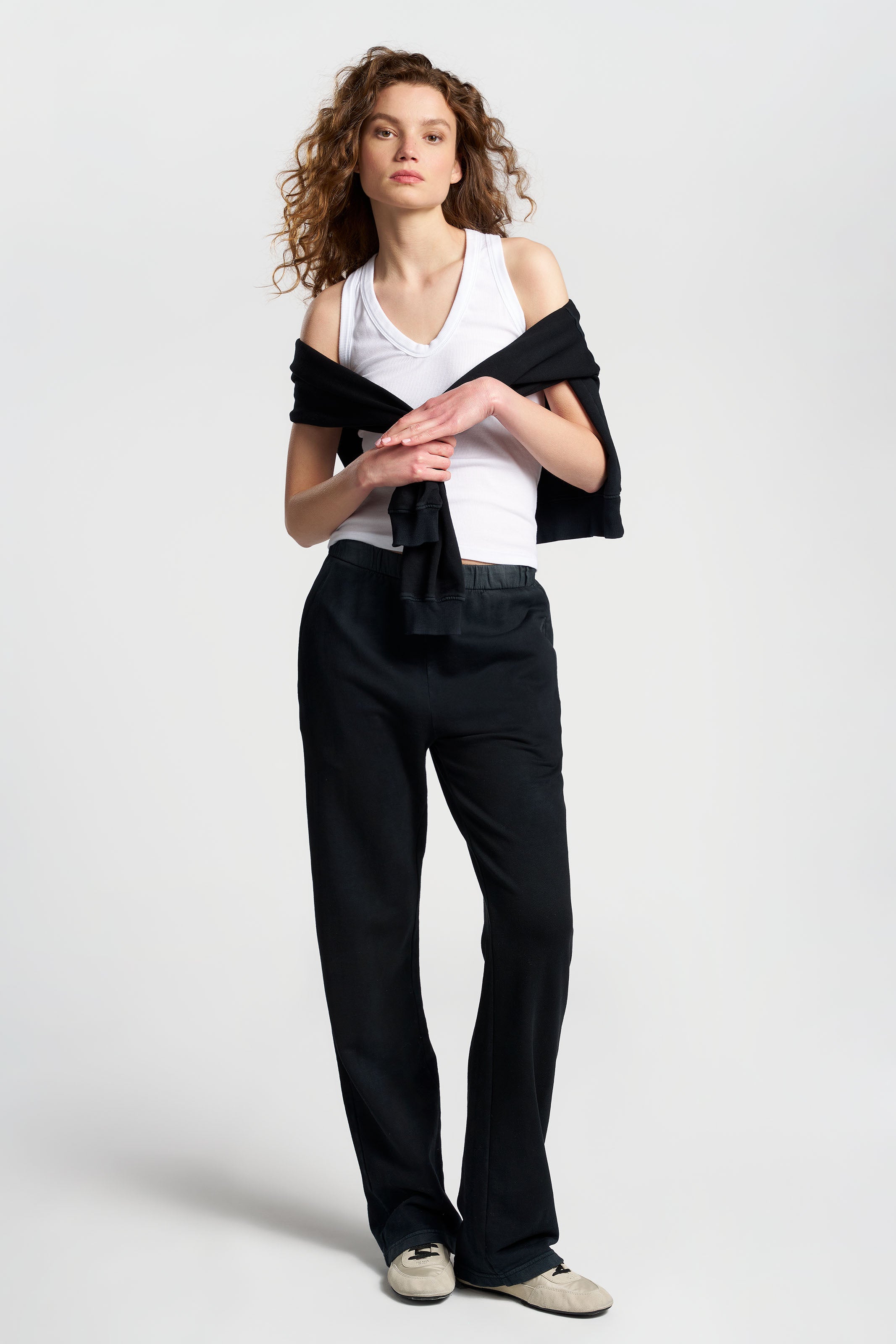 Vintage Black Roma Sweatpants for Women - Soft & Comfortable Lounge Pants for Casual Wear, Yoga, and Relaxing at Home