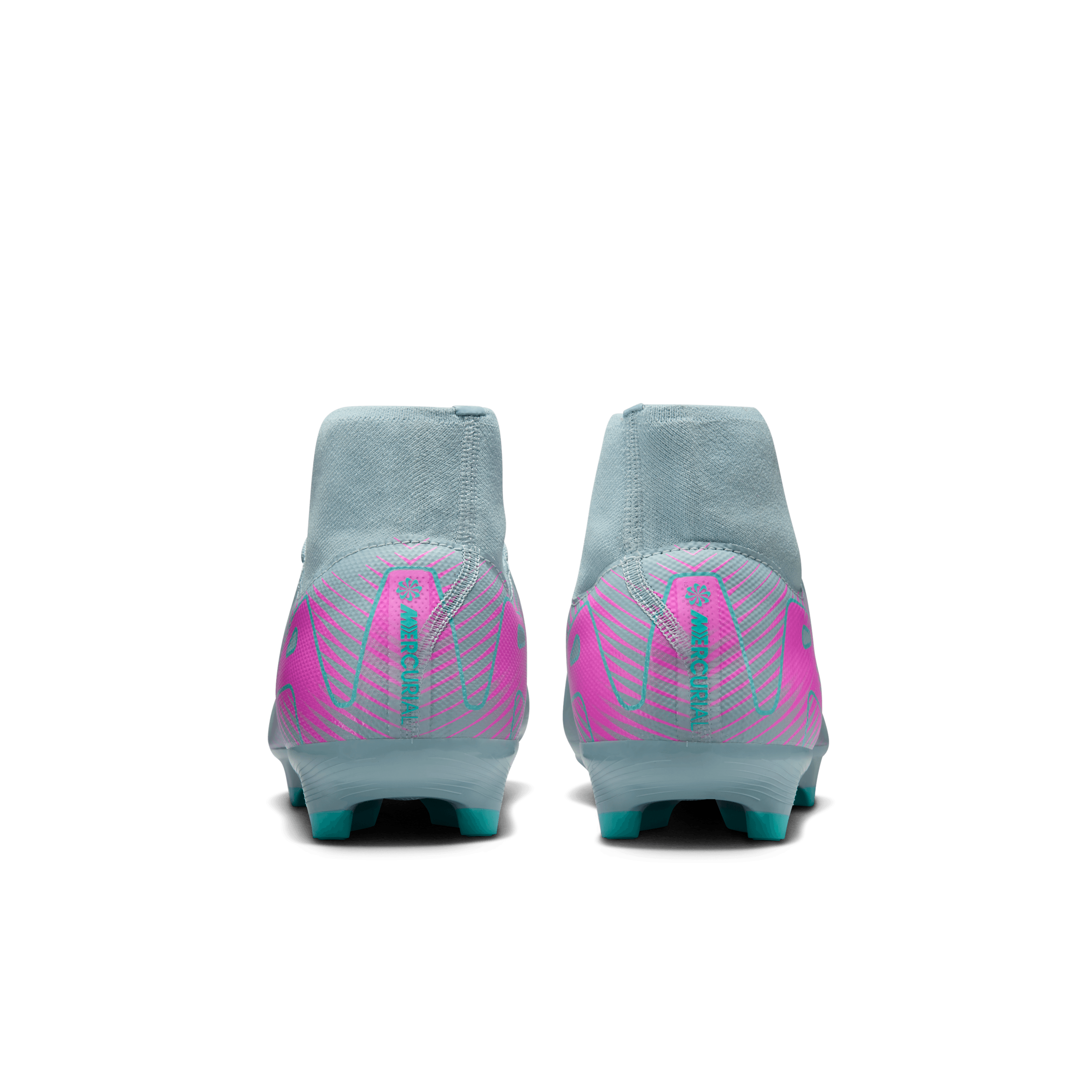 Nike Mercurial Superfly 10 Academy FG/MG Soccer Cleats for Men - Lightweight Football Shoes with Dynamic Fit (Ocean Cube/Pink Blast) - Perfect for Turf & Artificial Grass Training Sessions