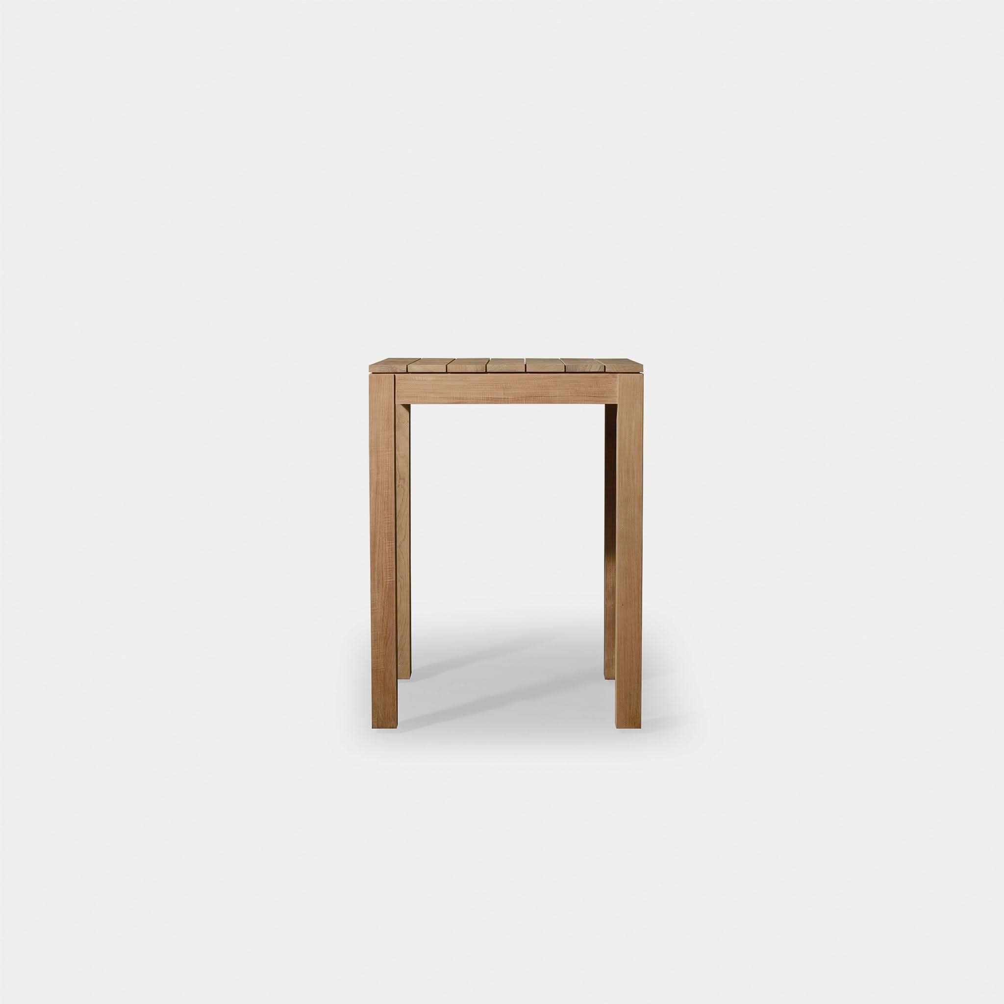 Pacific Teak Square Bar Table - Durable Outdoor & Indoor Dining Table for Patio, Deck, or Kitchen - Perfect for Entertaining & Relaxing