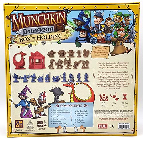 Munchkin Dungeon: Box of Holding - Kickstarter Exclusive Collectible Storage Box for Board Games | Perfect for Game Nights & RPG Sessions