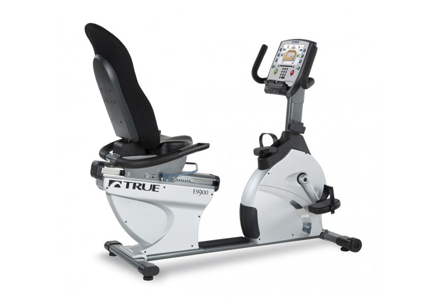 TRUE ES900 Recumbent Exercise Bike for Home Gym - Comfortable Low-Impact Workout Machine for Seniors & Physical Therapy - Perfect for Small Spaces & Indoor Cardio Training