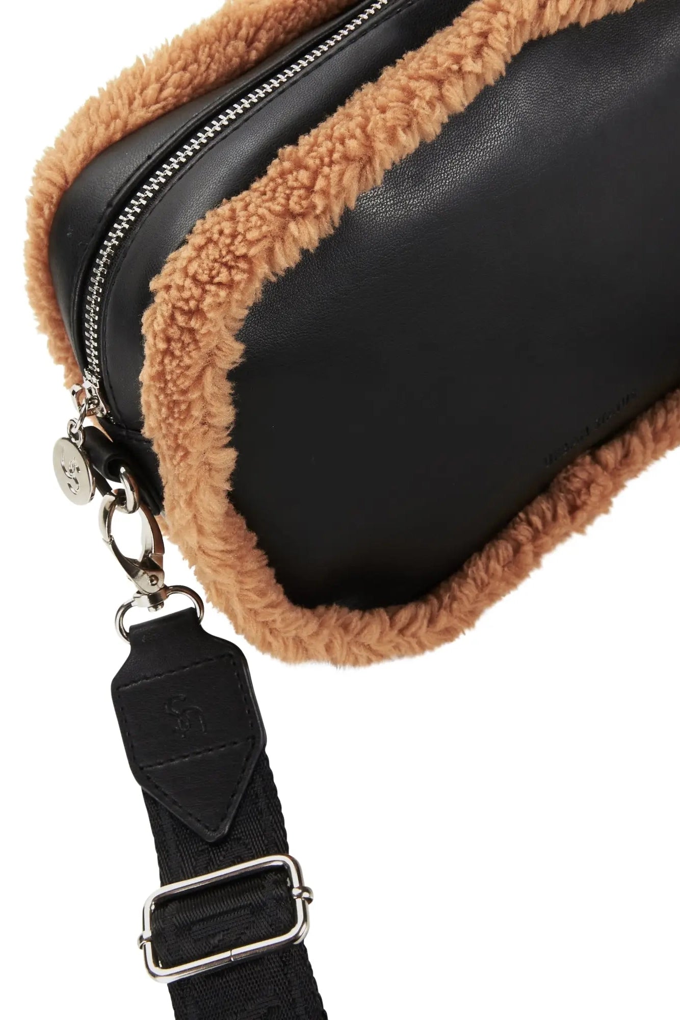 Premium Bond Shearling Crossbody Bag in Caramel - Stylish & Comfortable for Everyday Use, Travel, and Casual Outings