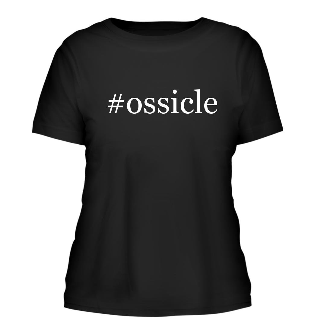 #Ossicle Trendy Women's Short Sleeve Hashtag Graphic T-Shirt - Casual Summer Tee for Streetwear & Social Media Outfits